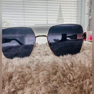 Unisex Sunglasses - Black and Gold